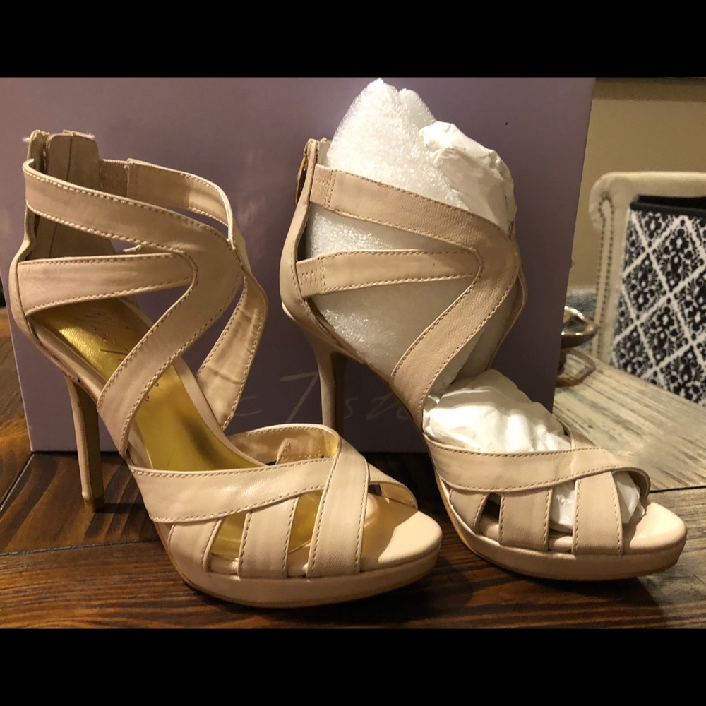 Marc Fisher strappy open toe heels